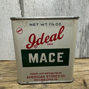 Vintage Ideal American Stores Spice Tin - Mace -Philadelphia PA Advertising - Picture 1 of 9