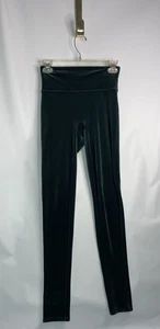 Spanx Velvet Green Emerald Leggings Pants Size S / P Women’s Small Petite - Picture 1 of 10