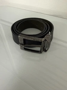 Armani Exchange Herren Wendegürtel Leder Schwarz Größe 34-36 - Bild 1 von 2