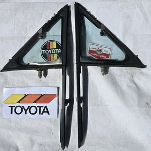 84-88 Toyota Pickup 4Runner Door Vent Wing Window Glass Set Driver Passenger L+R - Picture 1 of 11