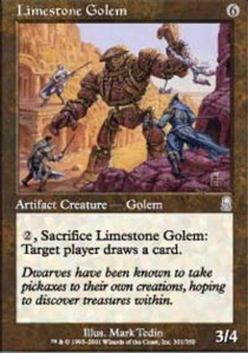 Limestone Golem - Odyssey #301/350 MTG Magic The Gathering - Image 1 of 1