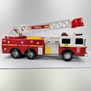 2010 Large Tonka Hasbro Toy Fire Rescue Truck Lights/Sounds Working 22 in long - Picture 1 of 18