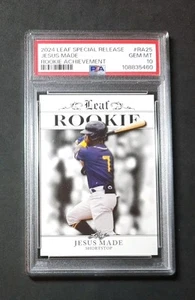 Jesus Made 2024 Leaf Rookie Card Edizione Speciale PSA 10 Milwaukee Brewers - Foto 1 di 2