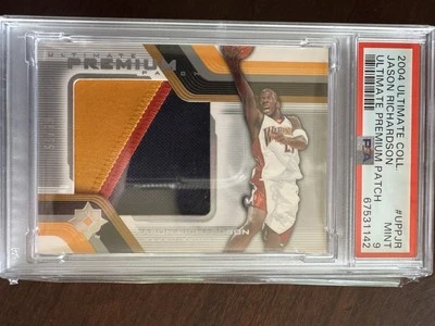Jason Richardson 2004-05 Ultimate Collection Premium Patch Warriors /75 PSA 9 - Image 1 of 2