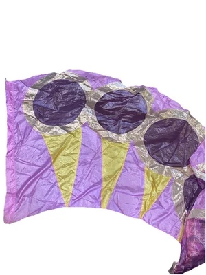 McCormick Color Guard Flag Pink Purple Gold - Image 1 of 2
