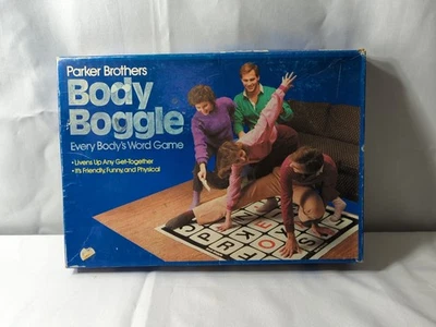 BODY BOGGLE Board Game Parker Brothers Twister Style Spelling Complete W/ Instru - Image 1 of 4