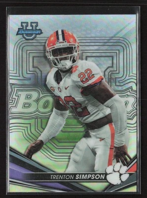 Trenton Simpson 2022-23 Bowman's Best University #34 Refractor - Image 1 of 2