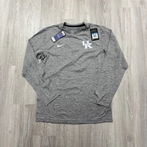 NEW Nike Kentucky Wildcats Long Sleeve Shirt Men's Medium Gray Blue UK NCAA - Picture 1 of 10
