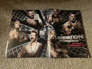 Poster Vintage 2013 WWE ELIMINATION CHAMBER PPV Stampa Pubblicità CM PUNK JOHN CENA ROCK - Foto 1 di 1