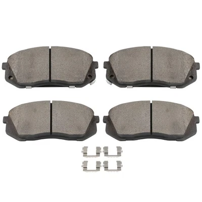 Pastillas de freno de cerámica de 4 piezas para Kia Optima 2016-2017 SX; SXL; SX LIMITED Foto 1 de 4