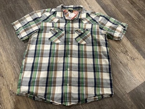 Patagonia Organic Cotton Ripstop Plaid Short Sleeve Button Up Shirt Large - Bild 1 von 7