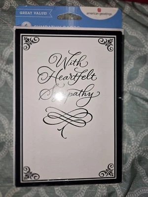 American Greetings Sympathy Cards Boxed Set (6 Cards + Envelopes) With Heartfelt - Image 1 of 3