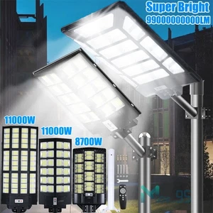 9999990000LM Commercial Solar Street Lights Outdoor Dusk to Dawn High Intensity - Picture 1 of 106