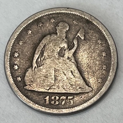 1875 S 20c Silver Twenty Cent Piece Coin - Image 1 of 2