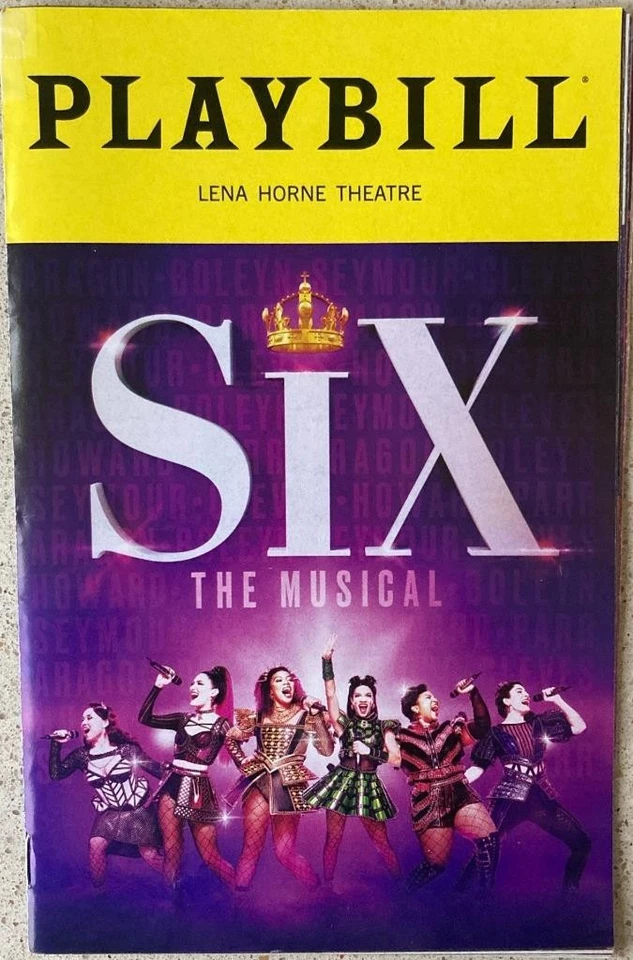 Six Playbill Adrianna Hicks Storm Lever Aubrey Matalon Tape- Crease January 2025 - Image 1 of 1