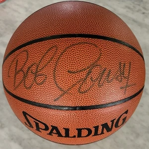 BOB COUSY AUTOGRAPH SIGNED SPALDING NBA BASKETBALL BOSTON CELTICS HOF JSA - Picture 1 of 3