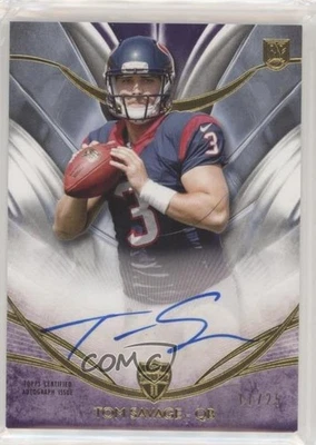2014 Topps Supreme Auto Rookies Violet /25 Tom Savage #SRA-TS Auto RC - Image 1 of 2