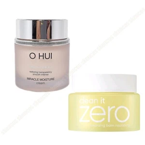 OHUI Miracle Moisture Cream 50ml/O HUI+BANILA CO Cleansing Balm 3.3 fl.oz. - Picture 1 of 10