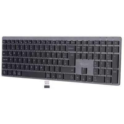 GeneralKeys Multi-Device-Akku-Funktastatur mit Bluetooth, Scissor-Tasten, QWERTZ - Bild 1 von 4