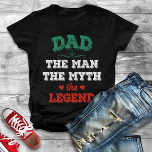 Father's Day Gift, Dad Man Myth Legend Shirt, Dad T-Shirt, Worlds Best Dad Gifts - Picture 1 of 5