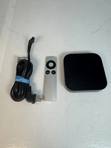 Apple TV 3rd Generation Black A1469 w/ Remote, Power Working tested - Picture 1 of 5