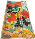 Mickey Mouse Disney Exclusive 28x52 Cotton Vtg Beach Towel - Pool Duck Lounge