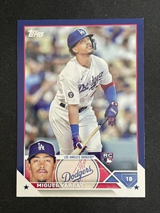 Miguel Vargas RC - 2023 Topps Series 1 #163 Royal Blue Exclusive Rookie Parallel - Picture 1 of 2