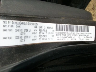 Used Power Steering Pump fits: 2004 Jeep Grand cherokee 4.7 Grade A - Image 1 of 4