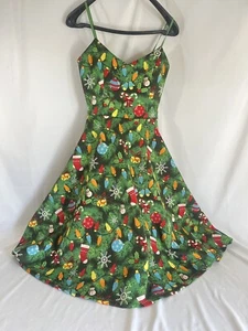 Urban Heritage Happy Holidays Christmas Dress Small  - Picture 1 of 20