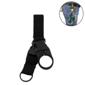 Taktischer MOLLE Gurtband Clip Wasser Getränk Flaschenhalter Haken für Taillengürtel - Bild 1 von 6