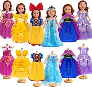 18 Inch Doll Clothes Accessories - 6Pcs Different Princess Costume Dress - Picture 1 of 1
