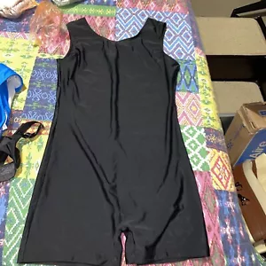 Damen Tank Biketards kurze Unitards Bodycon ärmellos schwarz Trikot Tanz S - Bild 1 von 9