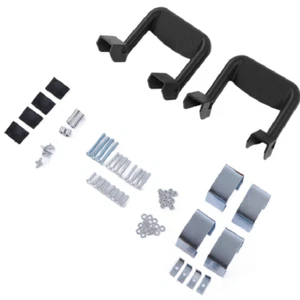 2XTruck Black Powder Coated Side Step/BAR Set Aluminum For FORD/CHEVY/GMC/DODGE - Picture 1 of 9