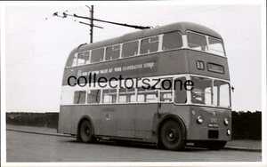 Trolebús Bradford Corp 1959 HNU829 foto Allerton 5x3 pulgadas con derechos de autor 59122 - Imagen 1 de 2