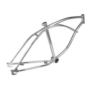OG Chrome Bike Frame for 24" Bicycles Lowrider Beach Cruiser Steel - Picture 1 of 1