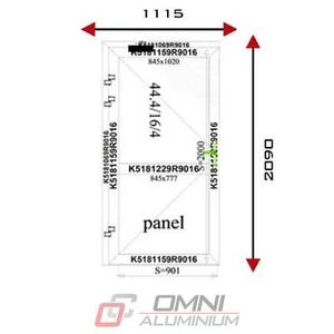 ALUMINIUMTÜREN BÜROTÜR HALLE TÜR AUS ALUMINIUM NACH MAß HAUSTÜR TÜREN AUS POLEN - Bild 1 von 7