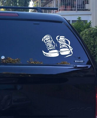 DD 00-218 Converse All Star Chuck Taylor Silhouette Canvas Window vinyl decal