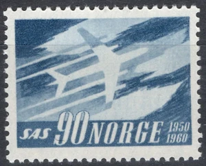 13 Norway 1961, NK 491 MNH, S.A.S, MI 451. SC #388. - Picture 1 of 1