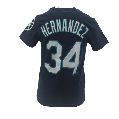 Seattle Mariners MLB Majestic Kids Youth Size Felix Hernandez T-Shirt New Tags Cover