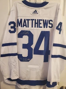 Auston Matthews Toronto Maple Leafs Adidas Away Jersey with Fanatics COA - Picture 1 of 1
