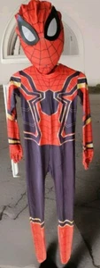SPIDERMAN COSTUME MORPH SUIT HALLOWEEN COSPLAY JUMPSUIT Kids 30" Chest, 22" Inse - Picture 1 of 9