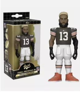 Figura de vinilo Funko dorado NFL Cleveland Browns Odell Beckham Jr. 5 pulgadas premium - Imagen 1 de 9