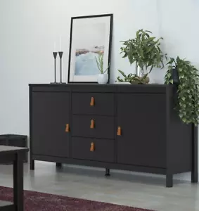 Large Storage Sideboard Vintage Retro Cabinet Modern Cupboard Chest Drawers Unit - Picture 1 of 7