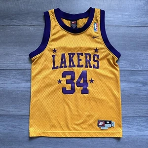Nike Los Angeles Lakers Team Trikot NBA Med SHAQUILLE O'NEAL #34 Vintage Shaq - Bild 1 von 16