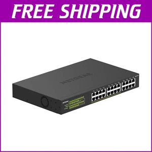 Plug-and-Play 24-Port Gigabit Switch with 190W PoE Budget - Quiet Operation - Picture 1 of 9