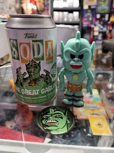 Funko Vinyl Soda The Great Garloo Green Glow CHASE /1,200 w/ Disc/Can - Picture 1 of 2