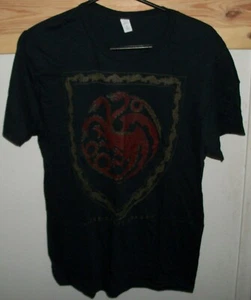 House of The Dragon T-Shirt Targaryen Shield schwarz Größe M - Bild 1 von 4