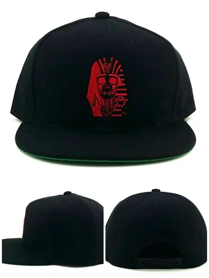 Last Kings New Death Face Logo Pharaoh King Tut Black Red Era Snapback Hat Cap - Image 1 of 4