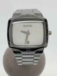 Nixon Player Watch White/Silver Stainless Steel Analog Used - Picture 1 of 5