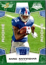 2008 Score Super Bowl XLIII Mario Manningham #395 New York Giants
